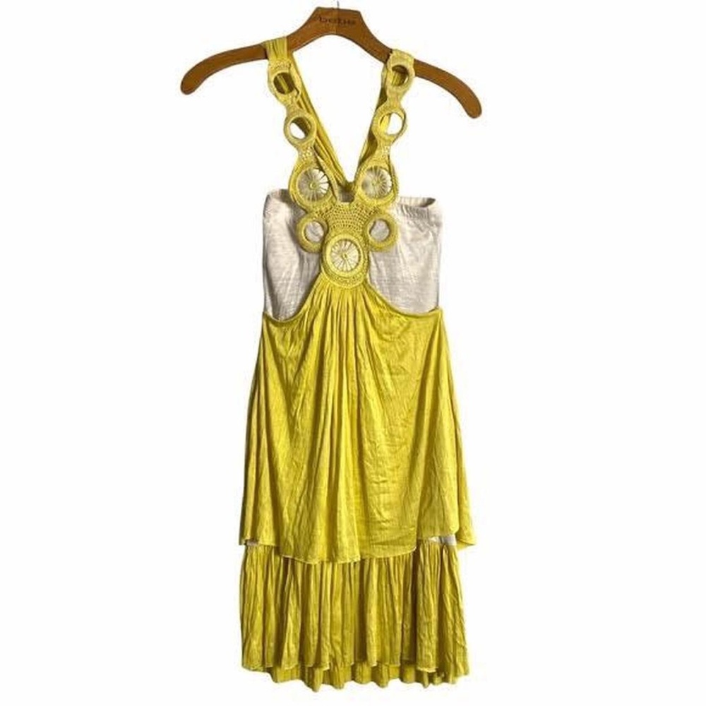Free People macrame halter dress